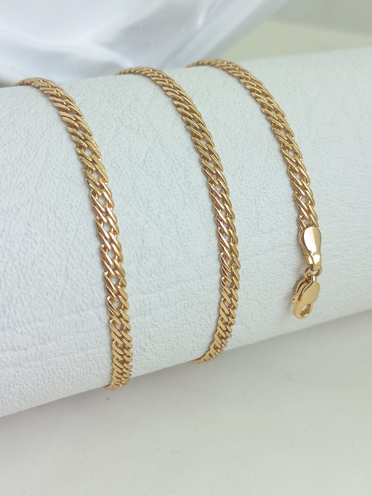 CADENA CUBANA CONTINUA 3.5MM 60CM ROSE