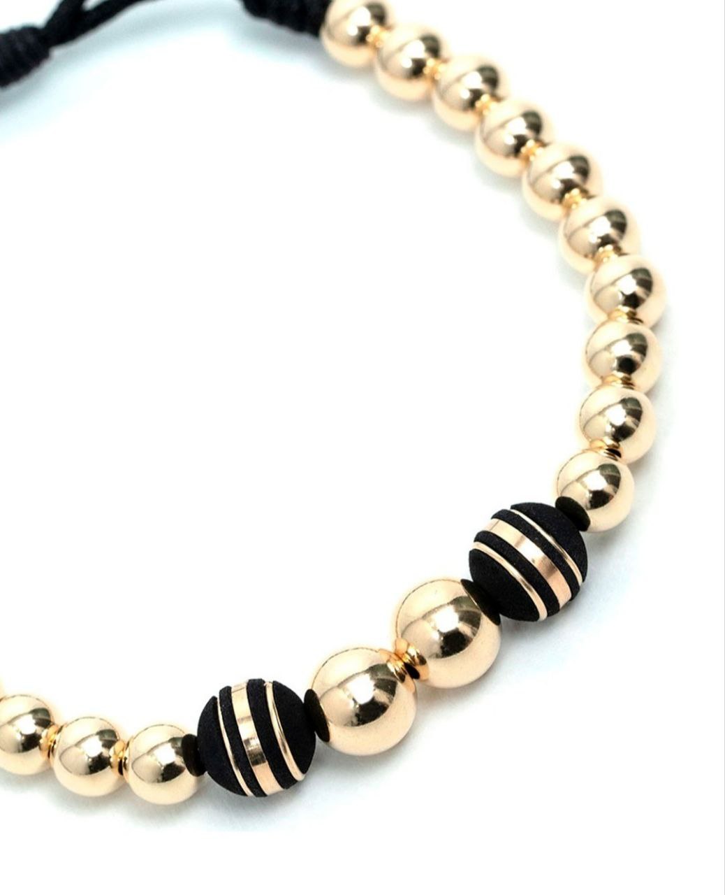 PULSERA BALIN 4MM Y 6MM DORADA
