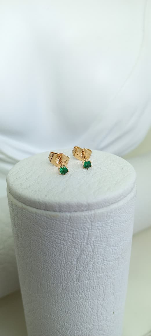 TOPO CIRCON VERDE REDONDO 0.5MM