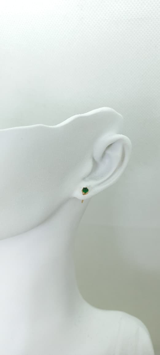 TOPO CIRCON VERDE REDONDO 0.5MM
