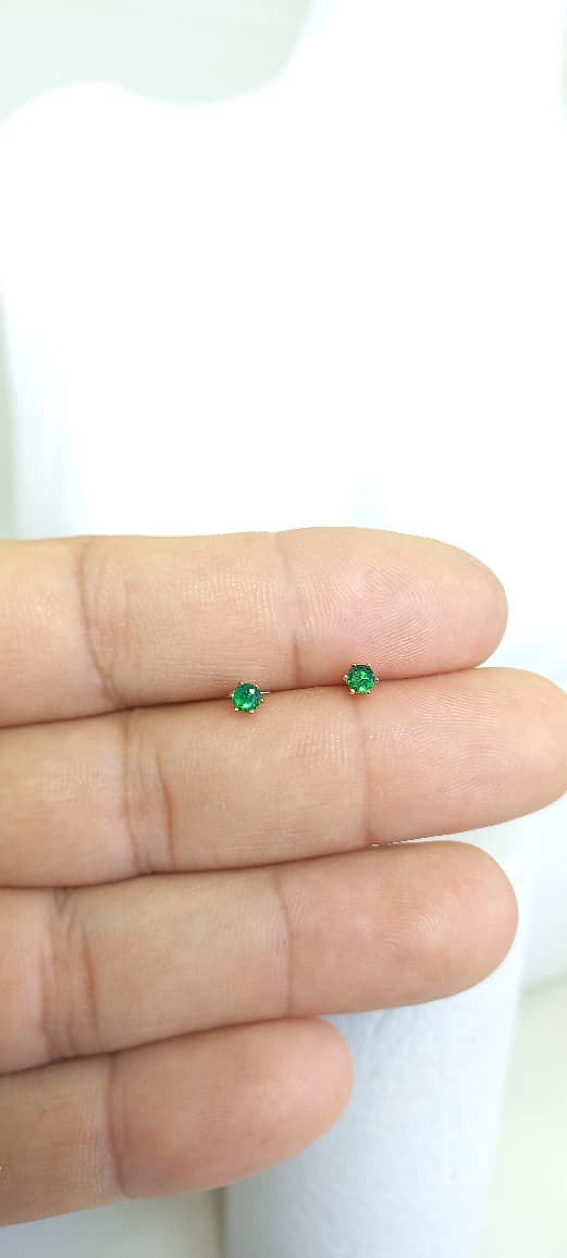 TOPO CIRCON VERDE REDONDO 0.5MM